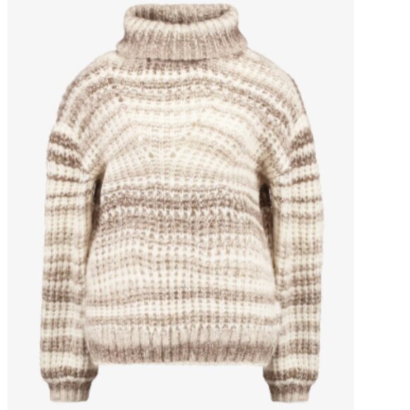 Hollister New With Tags Chunky Knit Cowl Neck Sweater - Medium in Brown Tones - Picture 9 of 9